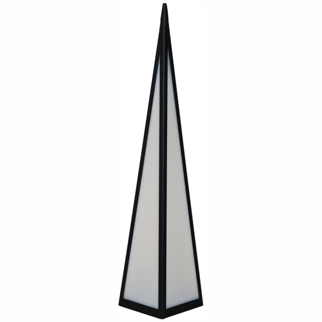 Luxform Battery-Powered Pyramid Lamp - Size: 12 x 12 x 60cm - Black - Wilko - image 1