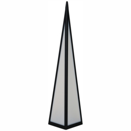 Luxform Battery-Powered Pyramid Lamp - Size: 12 x 12 x 60cm - Black - Wilko - thumbnail 1