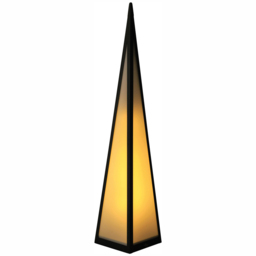 Luxform Battery-Powered Pyramid Lamp - Size: 12 x 12 x 60cm - Black - Wilko - thumbnail 4