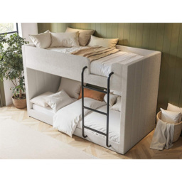 Flair Eden Beige Boucle Bunk Bed - Size: Single - Cream - Wilko - thumbnail 6