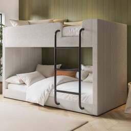 Flair Eden Beige Boucle Bunk Bed - Size: Single - Cream - Wilko - thumbnail 1