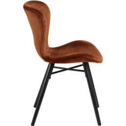 Florence Batilda Set of 2 Copper Dining Chairs - Brown - Furniture To Go - Wilko - thumbnail 4