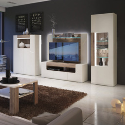 Florence Toronto 2 Door 2 Shelf Wide TV Unit - White - Furniture To Go - Wilko - thumbnail 7