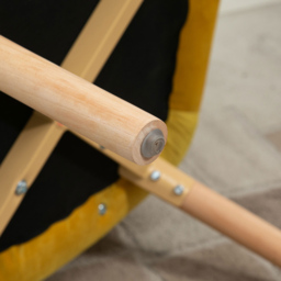 Portland Yellow Tufted Wingback Armchair - Size: Single - Wilko - thumbnail 4