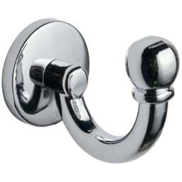 Screw in Single Ball End Robe Hook - Polished Chrome - Decohooks - Wilko