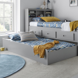 Veera Grey Guest Bed Trundle - Size: Single - Bedmaster - Wilko - thumbnail 3