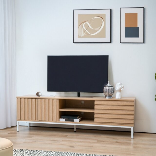 Chelsea TV Stand Brown - Wilko - image 1