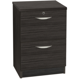R White Cabinets 2 Drawer Black Filing Cabinet - Size: 72.8 x 47.9 x 54cm - Wilko - thumbnail 3