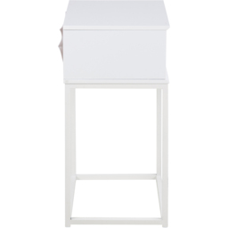 Florence Mitra Single White Drawer Bedside Table - Size: Single Drawer - Furniture To Go - Wilko - thumbnail 5