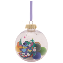 Disney Stitch Pom Pom Christmas Baubles 7 Pack - Size: 8 x 10.8 x 16.7cm - Multi - Wilko - thumbnail 5