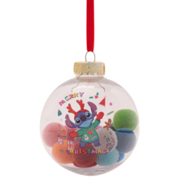 Disney Stitch Pom Pom Christmas Baubles 7 Pack - Size: 8 x 10.8 x 16.7cm - Multi - Wilko - thumbnail 4