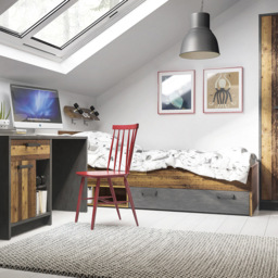 Florence Brooklyn Single Walnut Bed Frame - Brown - Furniture to Go - Wilko - thumbnail 5