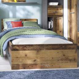 Florence Brooklyn Single Walnut Bed Frame - Brown - Furniture to Go - Wilko