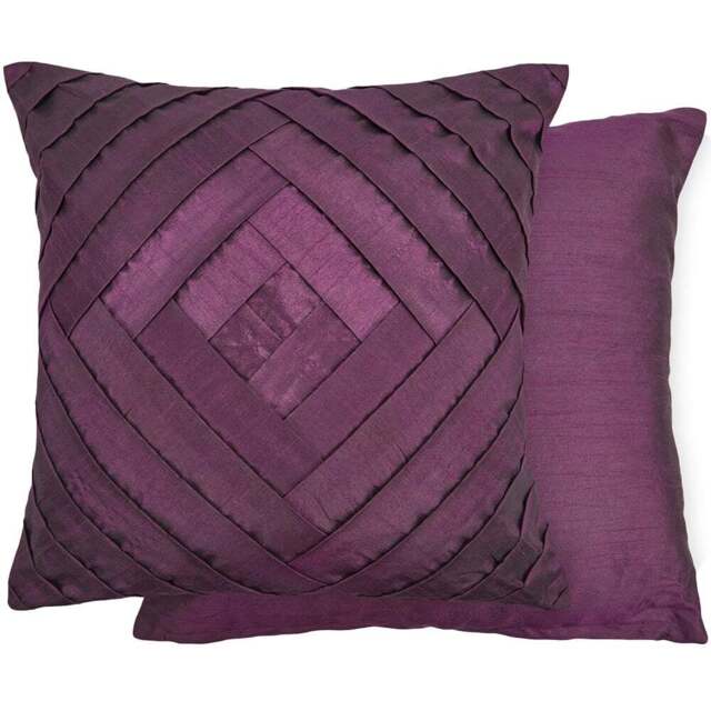 Serene Gio Plum Cushion Cover 43 x 43cm - Purple - Wilko - image 1