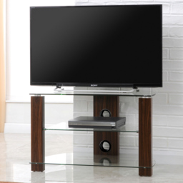 TTAP Vision 2 Shelf Walnut TV Stand 800mm - Size: 50.3 x 80 x 40cm - Brown - Wilko - thumbnail 6