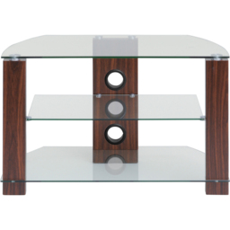 TTAP Vision 2 Shelf Walnut TV Stand 800mm - Size: 50.3 x 80 x 40cm - Brown - Wilko - thumbnail 4
