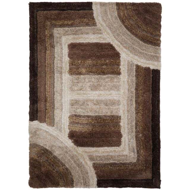 DS Living Trellis Latte Ultra Plush Rug 160 x 230cm - Cream - Wilko - image 1
