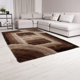 DS Living Trellis Latte Ultra Plush Rug 160 x 230cm - Cream - Wilko - thumbnail 3