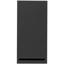 Julian Bowen Vista Single Door Black and Viking Oak Tall Wall Storage Unit - Size: 1 Door - Wilko - thumbnail 4