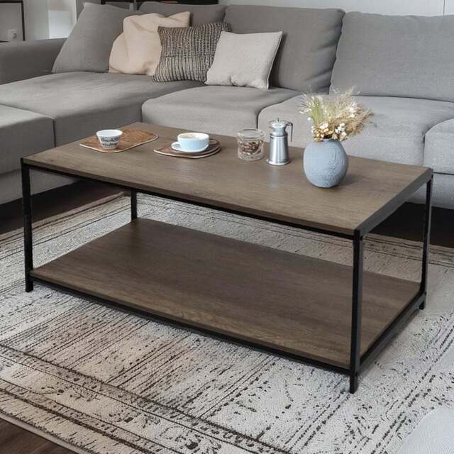 House Of Home Grey Coffee Table - Size: 50 x 100 x 45cm - Wilko - image 1