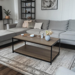 House Of Home Grey Coffee Table - Size: 50 x 100 x 45cm - Wilko - thumbnail 5