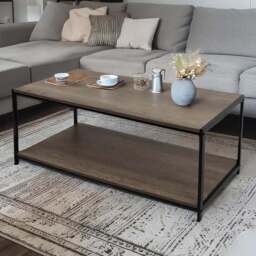 House Of Home Grey Coffee Table - Size: 50 x 100 x 45cm - Wilko - thumbnail 1