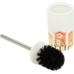 Vintage Beach Hut Toilet Brush Holder - Wilko - thumbnail 3