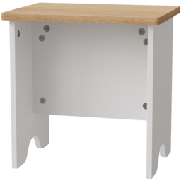 Living and Home 4 Seater Drop-Leaf Table Dining Set White and Light Wood - Natural Wood + White - Wilko - thumbnail 6