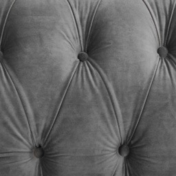 Home Detail Chesterfield 3 Seater Studded Grey Velvet Sofa - Wilko - thumbnail 7
