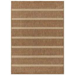 Yard Tala Natural Stripe Jute Effect Rug 170 x 170cm - Cream - Wilko - thumbnail 1