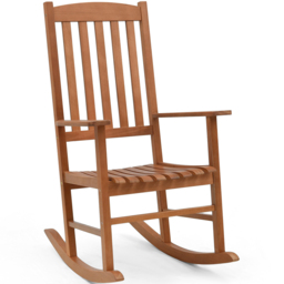 Costway Ergonomic Slatted Garden Rocking Chair - Wilko - thumbnail 3