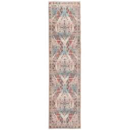 Kukoon Beige Grey Distressed Vintage Rug 80 x 300cm - Multi - Wilko