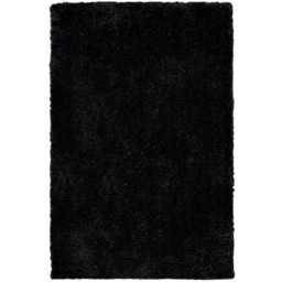 Homemaker Black Snug Plain Shaggy Rug 200 x 290cm - Wilko