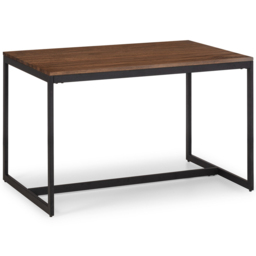 Julian Bowen Tribeca Jazz 4 Seater Dining Set Walnut and Black - Wilko - thumbnail 4