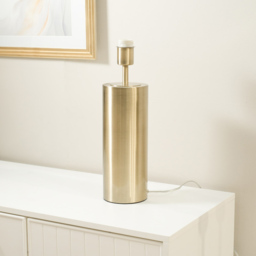ValueLights Lexy Antique Brass Touch Table Lamp Base - Size: 42 x 12 x 12cm - Gold - Wilko - thumbnail 3