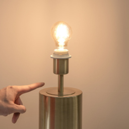 ValueLights Lexy Antique Brass Touch Table Lamp Base - Size: 42 x 12 x 12cm - Gold - Wilko - thumbnail 6