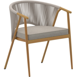 Charles Bentley Almada 4 Seater Rope Weave Garden Dining Set - Grey - Wilko - thumbnail 4