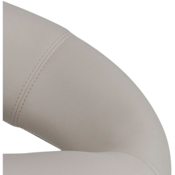 Florence Plump Light Grey Swivel Bar Stool with Open Back - Furniture To Go - Wilko - thumbnail 6