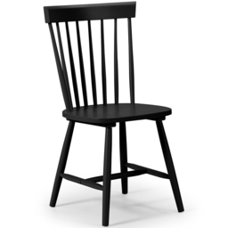 Julian Bowen Torino Set of 4 Black Chairs - Wilko - thumbnail 3
