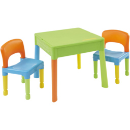 Liberty House Toys Kids 5-in-1 Multicoloured Activity Table and 2 Chairs Set - Size: 45 x 51 x 54cm - Wilko - thumbnail 3