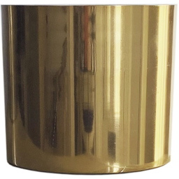 Leaf Artificial Areca Palm with Pot and Gold Metal Planter 4ft - Size: 120 x 80 x 80cm - Green - Wilko - thumbnail 3