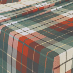 Serene Lomond Double Terracotta Brushed Cotton Check Flannelette Fitted Bed Sheet - Multi - Wilko - thumbnail 3