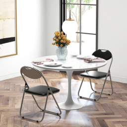 Costway Set of 6 Foldable Dining Chairs - Black - Wilko - thumbnail 4