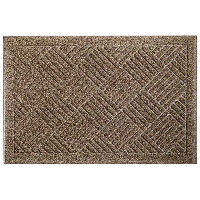JVL Dirt Defender Beige Square Door Mat 40 x 60cm - Cream - JVL Homewares - Wilko - image 1