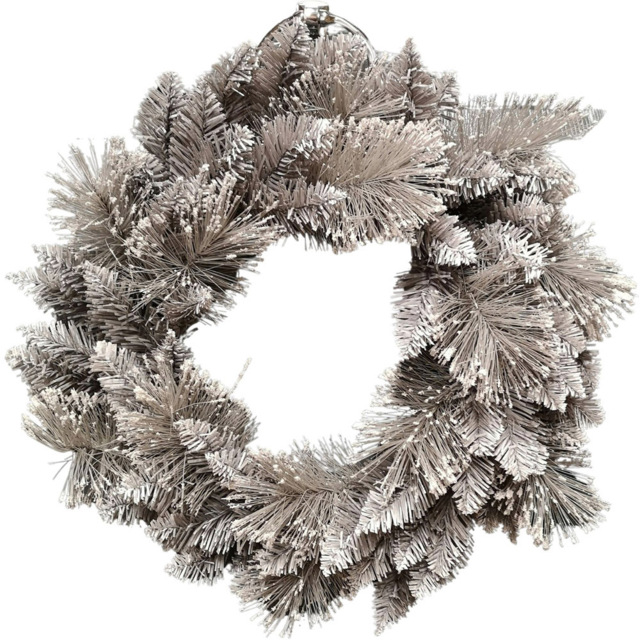 Premier Snow Tipped Fir Christmas Wreath 50cm - Size: 50 x 50 x 50cm - White - Wilko - image 1