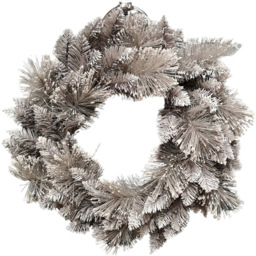 Premier Snow Tipped Fir Christmas Wreath 50cm - Size: 50 x 50 x 50cm - White - Wilko