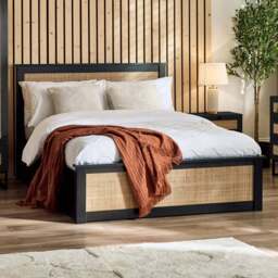 Julian Bowen Padstow Ottoman King Size Black Bed Frame - Wilko