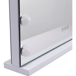 Living and Home Hollywood Vanity Tabletop Mirror with 15 LED Bulb 48 x 58cm - White - Wilko - thumbnail 6
