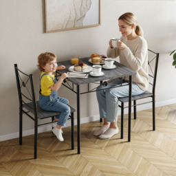 VIDA DESIGNS Roslyn 2 Seater Square Dining Set Grey - Wilko - thumbnail 5