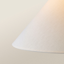 ValueLights Margot White Marble Taper Shade LED Floor Lamp - Wilko - thumbnail 5